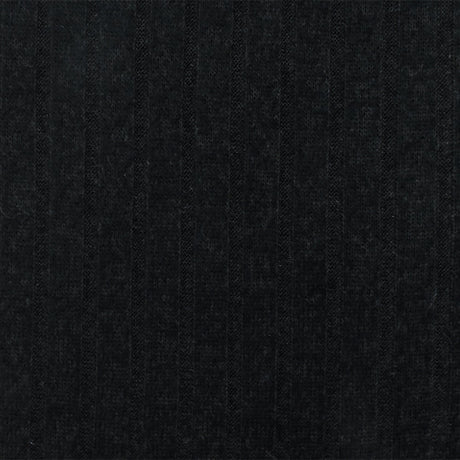 1 Yard Black Stripe Stretch Brushed 7 by 4 Rib Knit Fabric 65 Inches Wide
