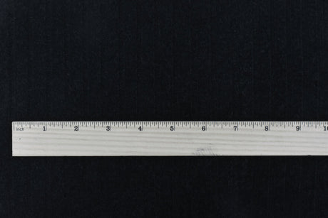 1 Yard Black Stripe Stretch Brushed 7 by 4 Rib Knit Fabric 65 Inches Wide