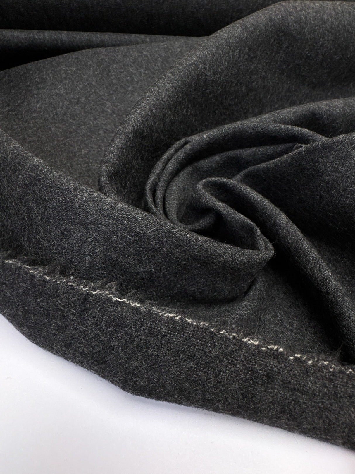 Wool Cotton Tweed Gray Shade