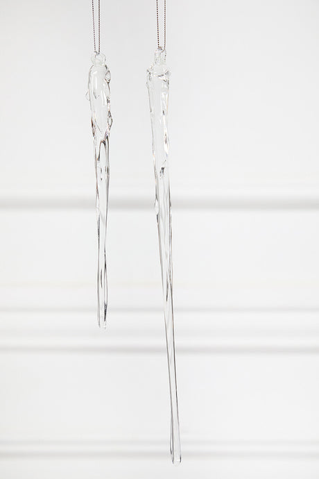 Glass Icicle Ornament