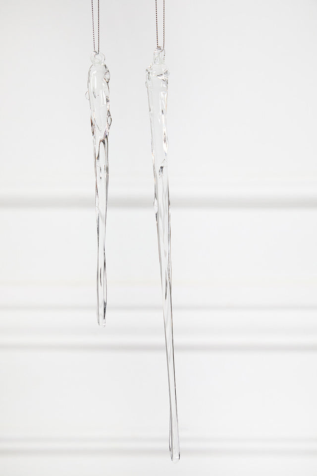Glass Icicle Ornament