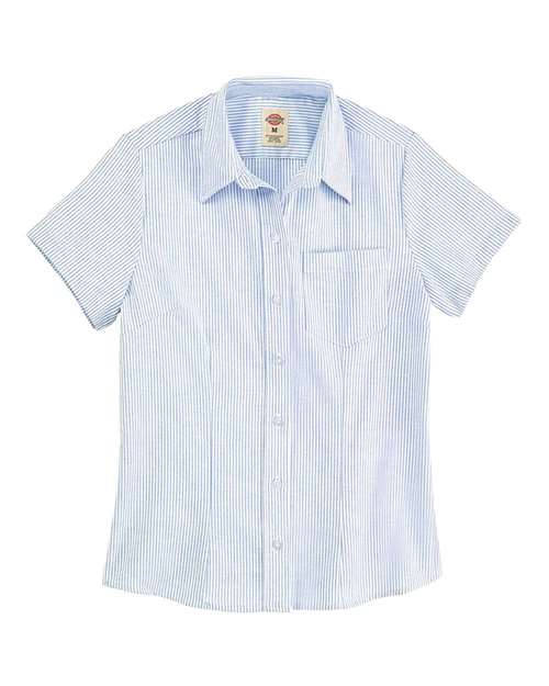 Dickies Women's Short Sleeve Stretch Oxford Shirt