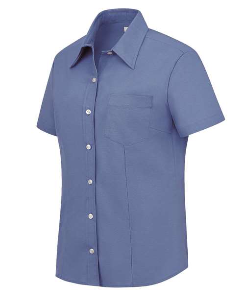 Women's Short Sleeve Stretch Oxford Shirt