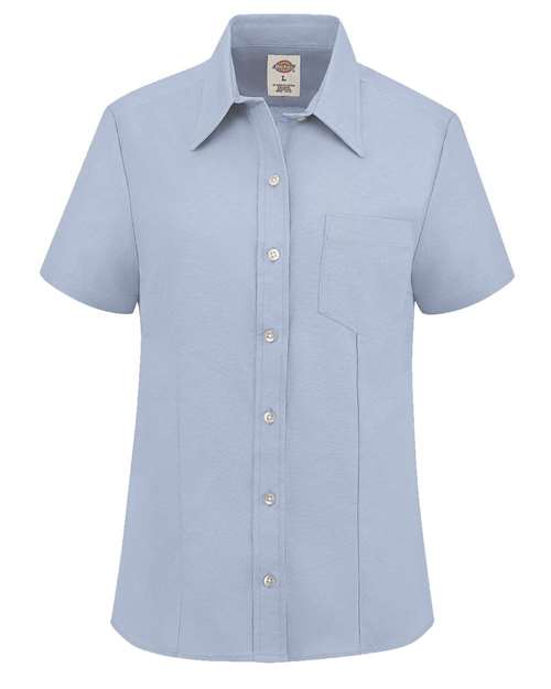Dickies Women's Short Sleeve Stretch Oxford Shirt