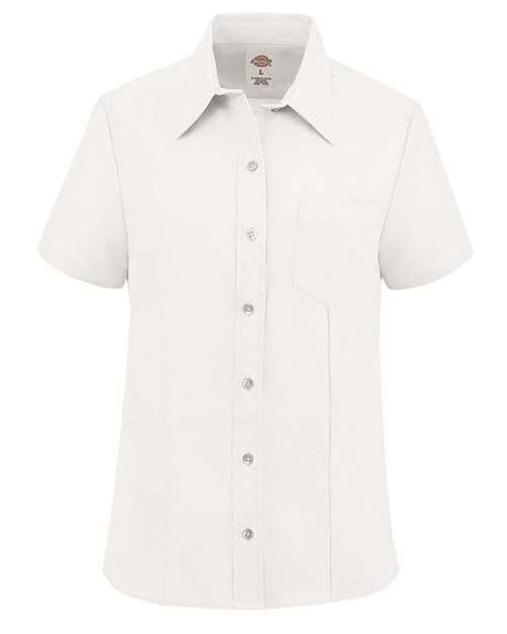 Dickies Women's Short Sleeve Stretch Oxford Shirt