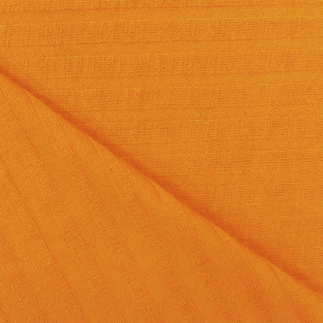 1 Yard Sunny Orange Rib Knit Lustrous Rayon & Spandex Stretch Fabric for Dancewear, 55" Wide