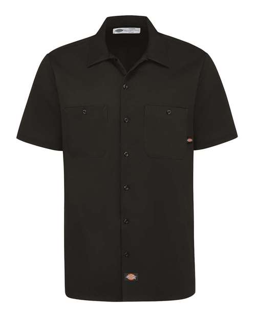 Dickies Men's Industrial Short Sleeve Cotton Work Shirt