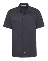 Dickies Men's Industrial Short Sleeve Cotton Work Shirt
