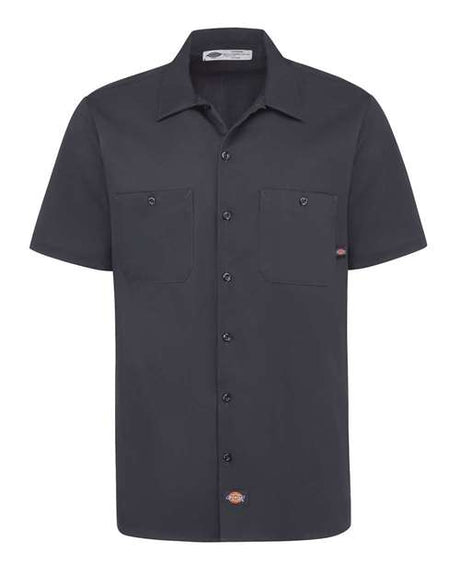 Dickies Men's Industrial Short Sleeve Cotton Work Shirt