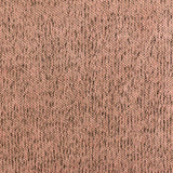 1 Yard Pastel Peach & Black Textured Jersey Knit Semi Sheer Stretch Fabric for Apparel, 55" Wide