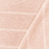 1 Yard Pink White Stripe Stretch Poly Blend Brushed Face Jersey Knit Fabric 53" Width