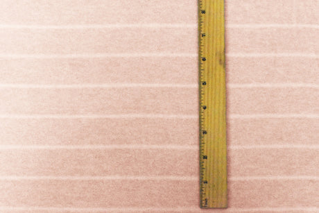 1 Yard Pink White Stripe Stretch Poly Blend Brushed Face Jersey Knit Fabric 53" Width