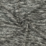 1 Yard Black Multi Cotton Poly Stretch Spandex Slub Jersey Knit Fabric For Apparel Crafts 59 Inches Width