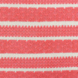 1 Yard Cayenne Pink & White Jersey Knit Matte, Semi Sheer, Moderate Stretch Fabric 57" Width