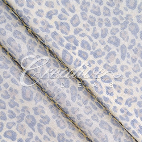 58" Organza Leopard Sheet - 3 Yards (Gold/Brown)