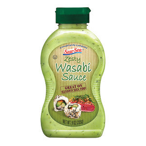 SAU-SEA ZESTY WASABI SAUCE 9 OZ BOTTLE