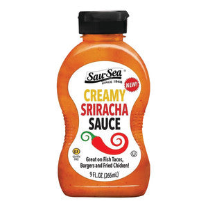 SAU-SEA CREAMY SRIRACHA SAUCE 9 OZ BOTTLE