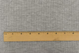 1 Yard Heather Simple Gray Rib Knit Lightweight, Opaque, Soft Hand Ideal for Apparel, 62" Wide