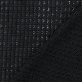 1 Yard Black Solid Stretch Poly Blend Thermal Sweater Knit Fabric 58" Width