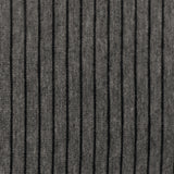 1 Yard Dark Gray & Black Stripe Jersey, Soft Poly Spandex Knit, 59" Wide