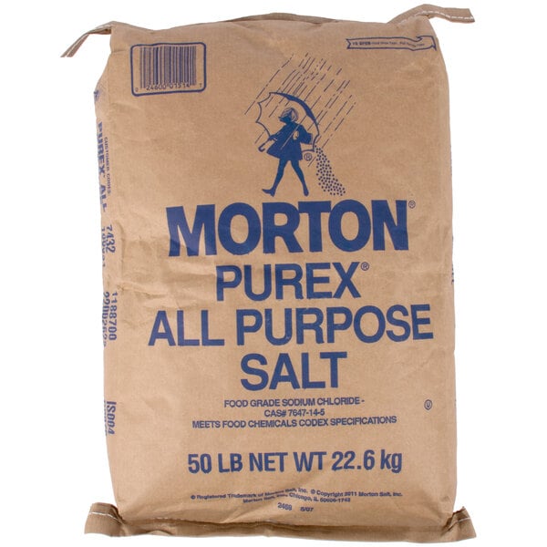 Morton Purex Bulk Non-Iodized All-Purpose Salt 50 lb.