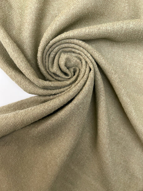Wool Bouclé Fabric Green Shades