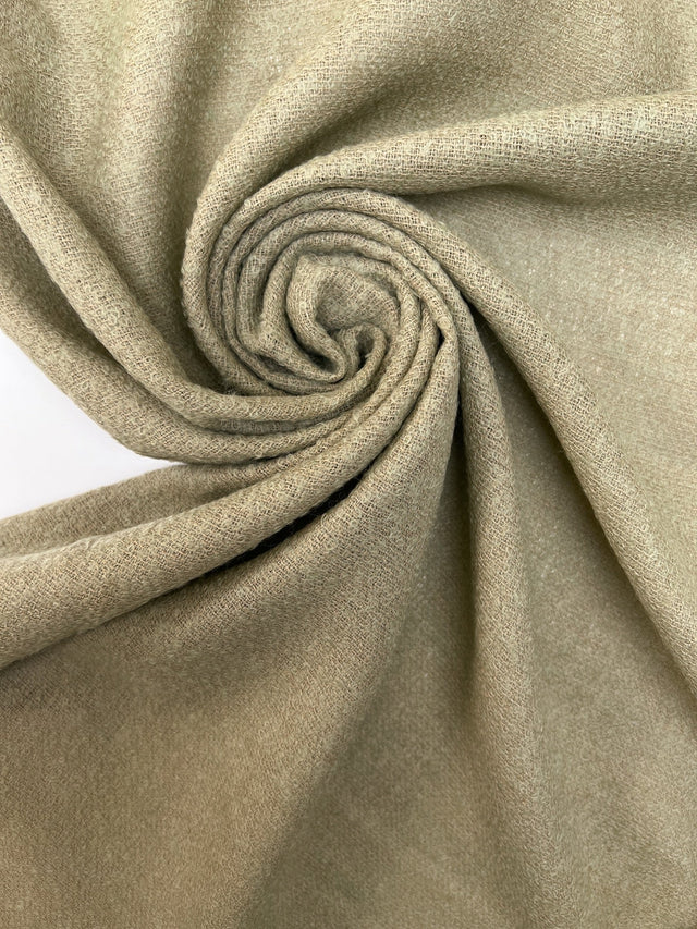 Wool Bouclé Fabric Green Shades