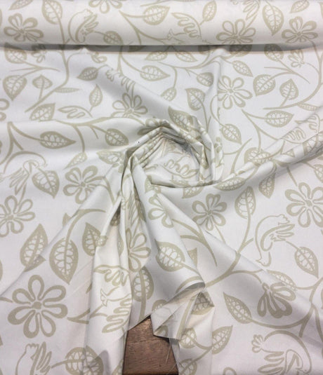 Love Birds Dove 90 Cotton Fabric - Dove Bird Pattern, 54" Width (By The Yard)