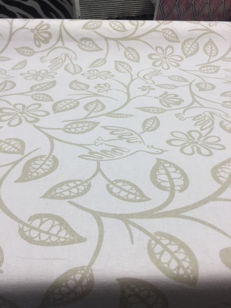Love Birds Dove 90 Cotton Fabric - Dove Bird Pattern, 54" Width (By The Yard)