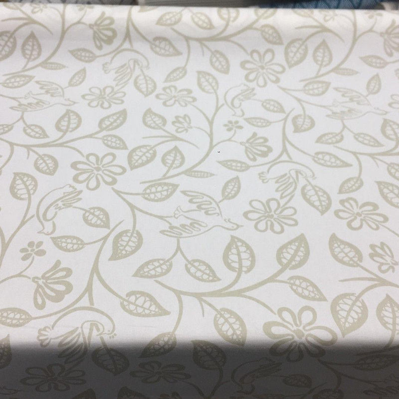 Love Birds Dove 90 Cotton Fabric - Dove Bird Pattern, 54" Width (By The Yard)
