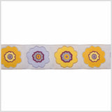 Lavender/Mustard/Rose French Jacquard Ribbon