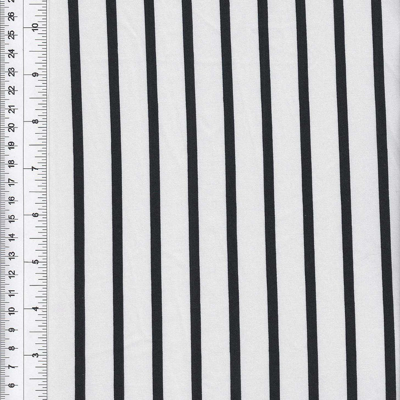 1 Yard DTY Vertical Stripe Print Knit 58/60"