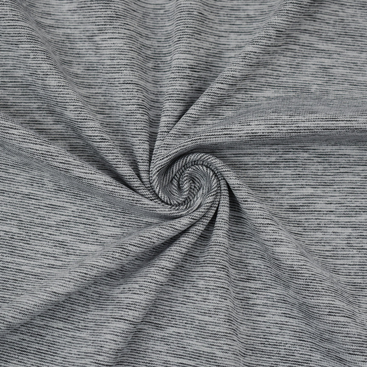 1 Yard Black White Gray Polyester Spandex Slub Jersey Knit Fabric Stretch 58 Inches Wide