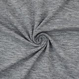 1 Yard Black White Gray Polyester Spandex Slub Jersey Knit Fabric Stretch 58 Inches Wide