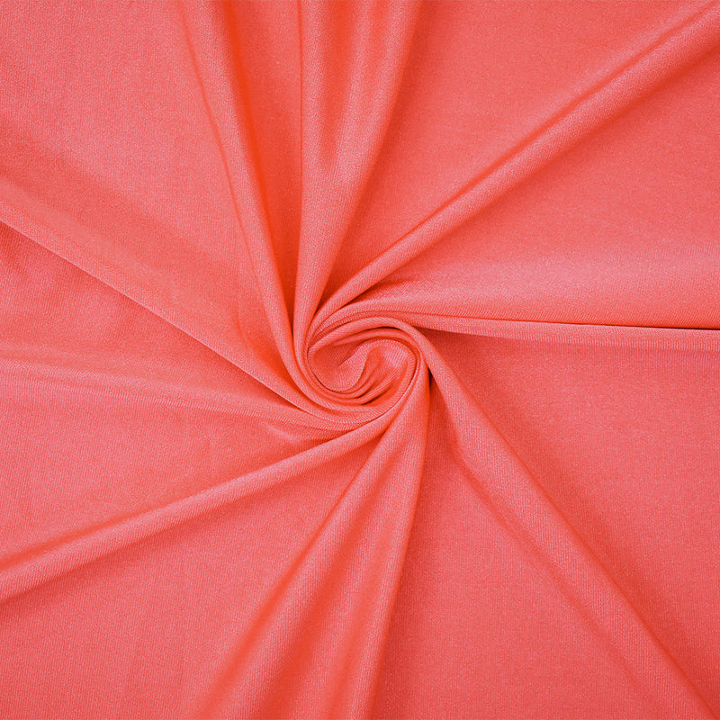 1 Yard Coral Pink Nylon Spandex Swimwear Knit Fabric 58 Inches Wide
