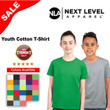 Next Level® Youth Cotton Crewneck Short Sleeve T-Shirt