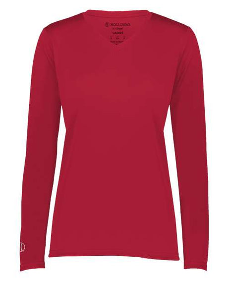 Holloway Women's Momentum Long Sleeve V-Neck T-Shirt