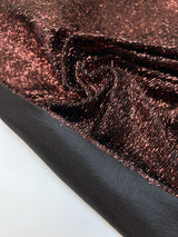Lurex Woven Fabric Brown Shade