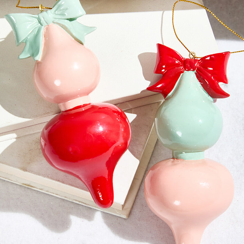 5.25" Pink Pop Finial Ornament