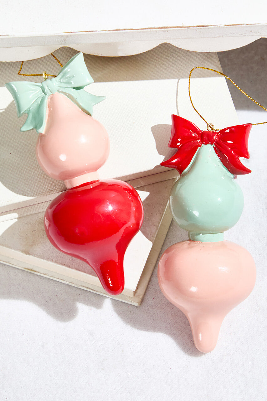 5.25" Pink Pop Finial Ornament