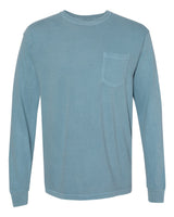Comfort Colors® Garment-Dyed Heavyweight Crewneck Long Sleeve Pocket T-Shirt