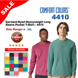 Comfort Colors® Garment-Dyed Heavyweight Long Sleeve Pocket T-Shirt