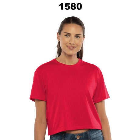 Next Level® Women's Short Sleeve Crewneck Ideal Crop Top - 1580