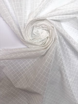 Polyamide Ripstop Checked White