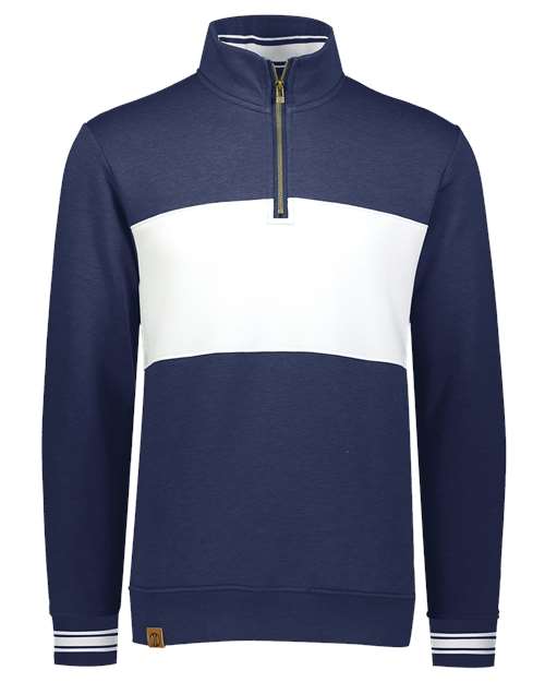 All-American Fleece Colorblocked Quarter-Zip Sweatshirt