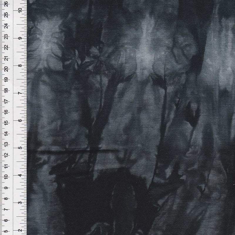 1 Yard Tie Dye French Terry Loop Back Brushed Knit Fabric 190 GSM, 58/60'' Wide Rayon Poly Spandex Blend