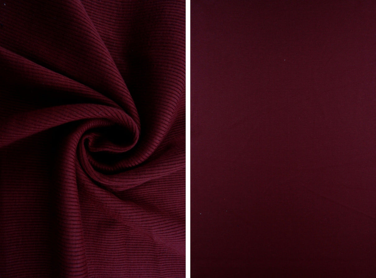 Rib Solid Stretch Knit Fabric