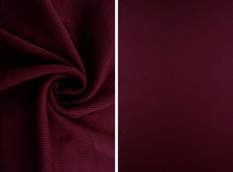 Rib Solid Stretch Knit Fabric