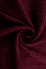 Rib Solid Stretch Knit Fabric