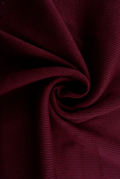 Rib Solid Stretch Knit Fabric